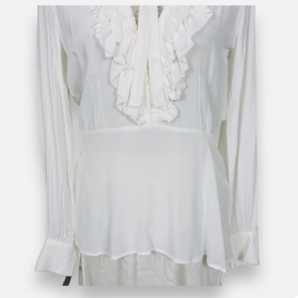 Zara :: White Ruffle Blouse - Picture 6 of 6